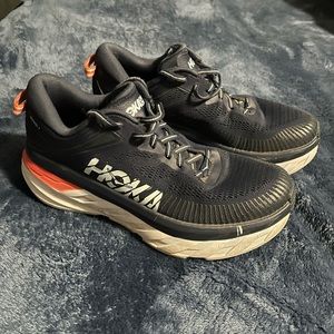 Hoka One One Bondi 7 Women Size 8  1110519 BIBBL Black Iris Blue Ballard Shoes